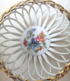 Cosulet ceramica portelan vintage pictat manual Made in Romania Cluj