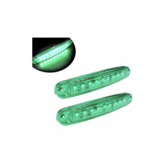 Lampa de gabarit 12v-24v, verde 9 smd slim