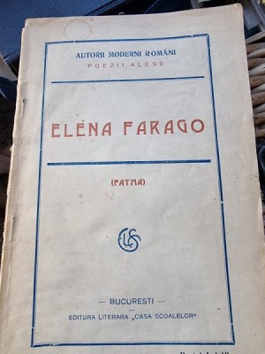 Elena Farago - Fatma Poezii Alese foto