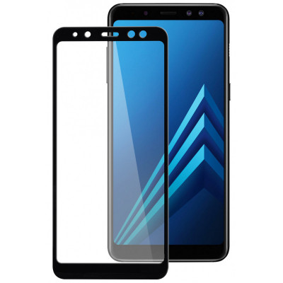 Folie Protectie Ecran Imak pentru Samsung Galaxy A8 (2018) A530, Sticla securizata, Full Face, Full Glue, 3D, Neagra foto