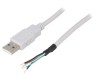 Cablu USB 2.0 A, 0.5m, gri, Bq Cable