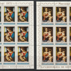 Guinea Ecuatoriala 1972 - Craciun COALA COMPLETA 7V MNH