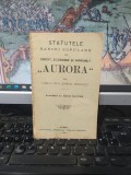 Statutele Băncei Populare de credit, economie și &icirc;mprumut Aurora din com. Secu, jud. Mehedinți, azi &icirc;n jud. Dolj, Giurgiu 1907, 194