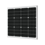 Cumpara ieftin Panou Solar Fotovoltaic 50W, 12V/24V, Policristalin/Monocristalin, 670x540x30mm, Aluminiu Anodizat, Ideal Sisteme Solare, Camping