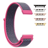 Curea textila, compatibila Apple Watch 10, 42mm, Barn Pink