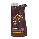 Ulei Motor MANNOL 2-Takt Plus - 1 Litru, Sintetic (Motoare 2T High-Performance, JASO FD)