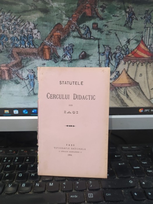 Statut cerc didactic Iasi 1904