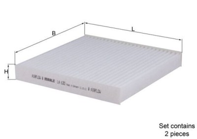 MAHLE LA 630/S Filtru, aer habitaclu foto