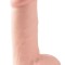 Dildo realist. Cu ventuza, compatibil cu strap-on BasicX Big 7&quot; (20.3 cm)