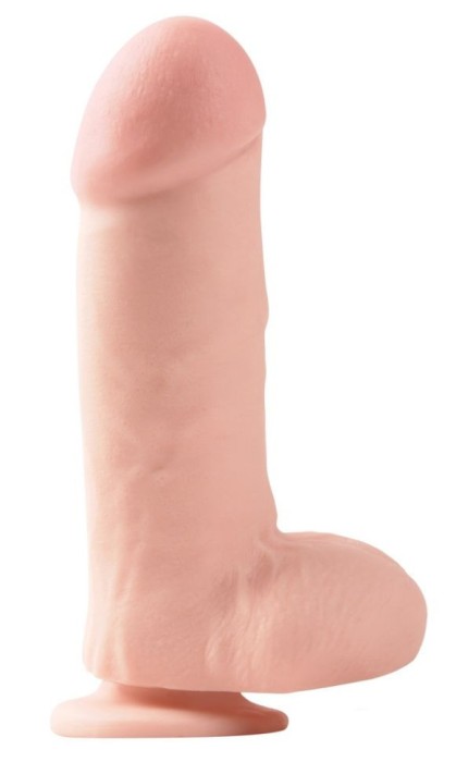 Dildo realist. Cu ventuza, compatibil cu strap-on BasicX Big 7&quot; (20.3 cm)