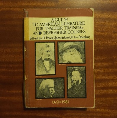 A Guide to American Literature for Teacher Training and Refresher Courses (1981) foto