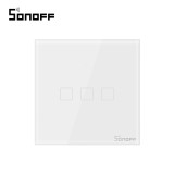 Intrerupator triplu cu touch Sonoff T0EU3C, Wi-Fi, Control de pe telefonul mobil SmartElectro IntelligentHouse