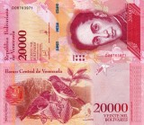 Bancnota Venezuela 20000 Bolivares 2017 UNC, Necirculata