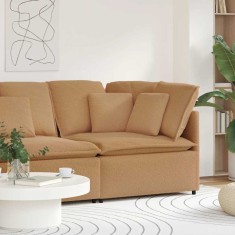 Modul modular de colț pentru canapea cu perne, bej, 100 cm