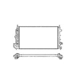 Radiator racire Saab 9.3 (Ys3f), 2002-2007 ( 1,9 Tid 110kw), Fiat Croma 2005-2011 (1,9 Nultijet 85/88/100kw) Diesel, Automat, Cu/fara AC, 650x415x32,