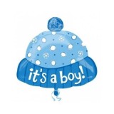 Balon Folie Caciula Baietel &quot;It&#039;s A Boy!&quot; - 58x49 cm