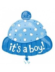 Balon Folie Caciula Baietel &quot;It&#039;s A Boy!&quot; - 58x49 cm