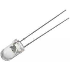 LED 5mm violet (lavender) 2.8-3.6V 5.4lm 15&deg; Parte frontala convex OPTOSUPPLY OSCD4L5111A