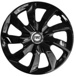 Cumpara ieftin Set 4 Capace Roti 17 inch, Stig Negru Lucios Compatibil Cu Fiat