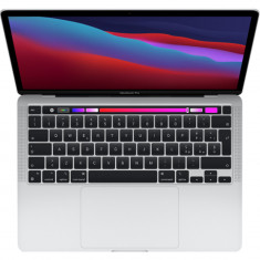 Laptop Macbook Pro 13&amp;#039;&amp;#039; 2020 M1, MYDC2, 512GB SSD, 8GB RAM, CPU 8-core, DisplayPort, Thunderbolt 3, Tastatura layout INT, Silver (Argintiu) foto