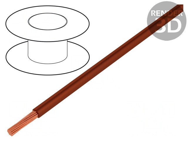 Cablu Electric PVC Maro 2.5mm&sup2; 500m