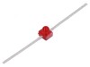 LED roșu axial 1,65mm 1&divide;10mcd 90&deg; convex