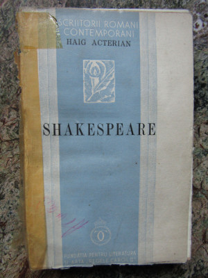 Haig Acterian - Shakespeare (1938) foto
