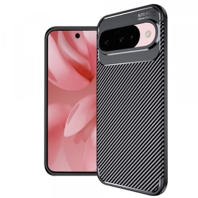 Husa pentru Google Pixel 10 Pro / 10, Techsuit, CarbonFiber, Neagra foto