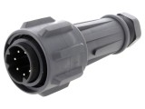 Conector circular tată 7 pini 16A 430V EXPlora nichelat - BULGIN