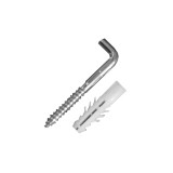 Cumpara ieftin Diblu cu surub tip L, &Oslash; 10 x 50 mm, 100 buc / set