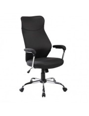 Scaun directorial ergonomic SL Q319, suport lombar, mecanism de balans, tapiterie stofa, inaltime reglabila, negru