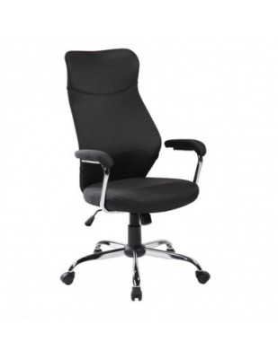 Scaun directorial ergonomic SL Q319, suport lombar, mecanism de balans, tapiterie stofa, inaltime reglabila, negru foto