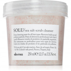 Davines Essential Haircare SOLU Sea Salt Scrub Cleanser exfoliant de curățare pentru toate tipurile de păr 250 ml