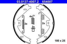 ATE 03.0137-4007.2 Set saboti frana, frana de mana