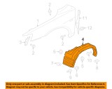 Carenaj roata Mitsubishi Lancer (Cy0) Sedan motorizare 1.6 si 1.8 , 03.2007-, Fata dreapta , material polietilena, 5370A636, Rapid