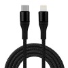 Cablu date si incarcare rapida SuperFastCharge 27W, PRESTIGE CHARGE&reg;, pentru Apple Iphone X, 11, 12, 13, 14 Pro & ProMax, Ipad, 9V3A, TEXTIL PREMIUM,