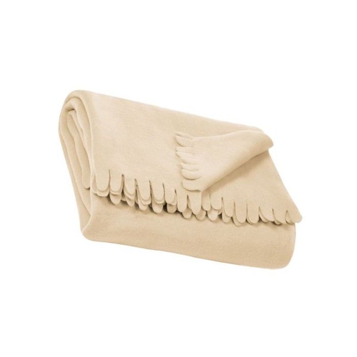 Patura decorativa, 170x130 cm, Textura moale, Bej, ATU-089777