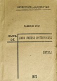 Curs de limba romana contemporana. Sintaxa - 1972 - C. Dimitriu (F381)