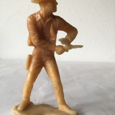 Figurina mare cowboy serif, replica Louis Marx, 13 cm