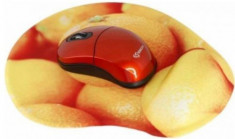 Mouse wireless + Mouse Pad SBOX WM-206O, 1000 DPI (Portocaliu) foto