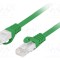 Patch cord LANBERG RJ45 U/UTP Cat 6 LSZH 1,5m verde