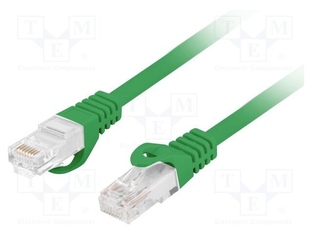 Patch cord LANBERG RJ45 U/UTP Cat 6 LSZH 1,5m verde
