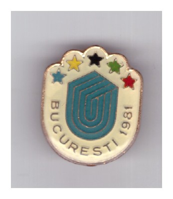 Insigna Universiada Bucuresti 1981 foto