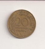 Moneda Franta - 20 Centimes 1967, Europa