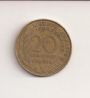 Moneda Franta - 20 Centimes 1967