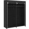 SONGMICS Garderoba pentru depozitarea hainelor, din material textil, cu 2 bare pentru umerase, 43x140x174cm, negru Household NewTrend