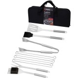 Set Ustensile Grill BBQ Inox 12 Piese Strend Pro cu Geanta - Gratare, Fripturi, Frigarui