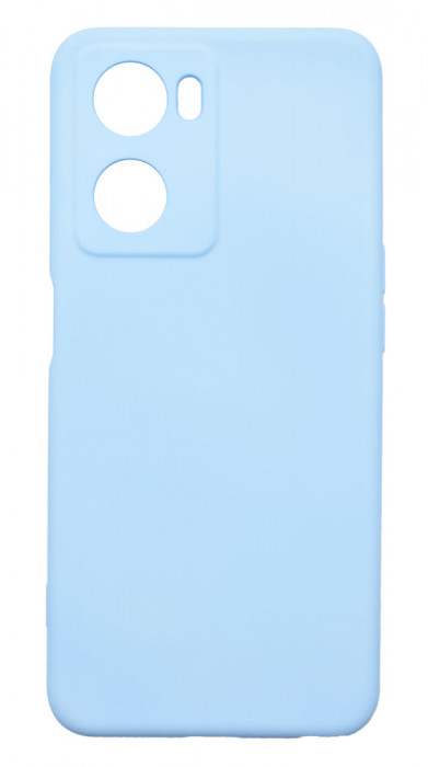 Husa de protectie din silicon pentru OPPO A57S, SoftTouch, interior microfibra, Albastru deschis