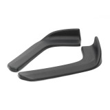 Set 2 buc. aripioare Racing, prelungire bara tuning din plastic culoare neagra, AVEX