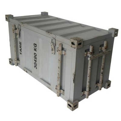 Cufăr Home ESPRIT Container Albastru celest Metal Vintage 89 x 41,5 x 45,5 cm foto